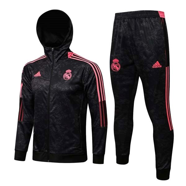 Chandal Con Capucha Real Madrid 2022 Gris Rosa